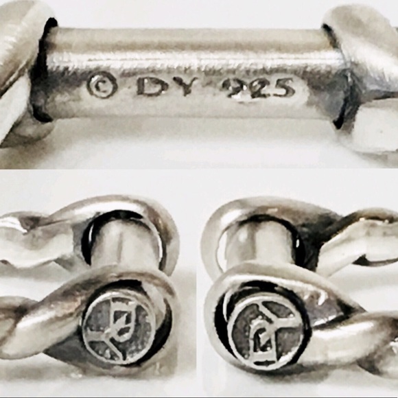 David Yurman Sterling Silver Maritime Shackle Ring - Picture 4 of 8